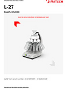 Operating manual Rotary Cone Sample Divider LABORETTE 27