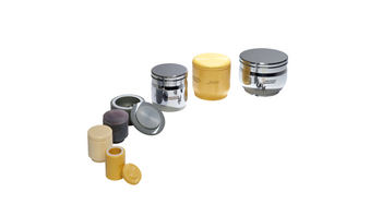 agate with steel casing, lid and seal ring <i>classic line</i> agate with steel casing, lid and seal ring <i>classic line</i>