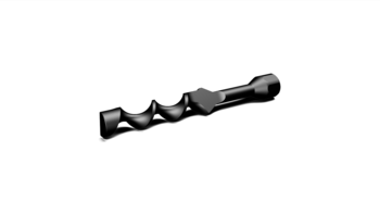 Sample pusher spiral-shaped Sample pusher spiral-shaped