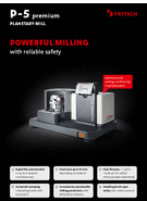 Product Profile Planetary Mill P-5 premium line
